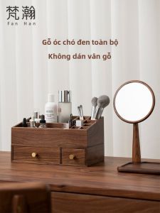 FANHAN | Hộp Đựng Mỹ Phẩm Gỗ Có Ngăn Kéo