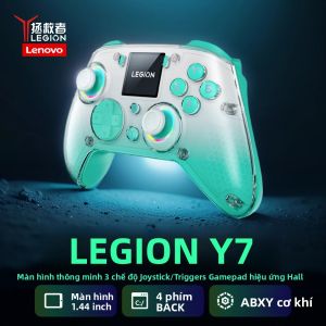 Tay Cầm Chơi Game Không Dây Màn Hình Thông Minh Lenovo LEGION Y7 1.44 3 Chế Độ Cơ Học ABXY Tương Thích Với PS4 Switch/2/OLED IOS Android PC TV