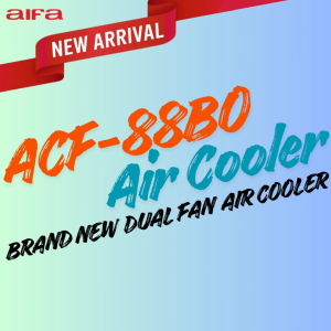 Aifa ACF-88BO Dual Fan Air Cooler Portable Design 35L Water Tank 10000m³/h airflow