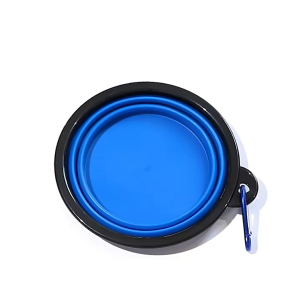 Marino Home ชามอาหารสัตว์เลี้ยง ชามข้าวสัตว์พับได้ วัสดุซิลิโคน มาพร้อมห่วงสำหรับห้อย No.Y2339