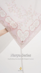 𝐃𝐀𝐅𝐀𝐍𝐘𝐀 - Navya Series Jilbab Motif Ethnic Kerudung Segi Empat Hijab Scarf bahan Voal Laser Cut