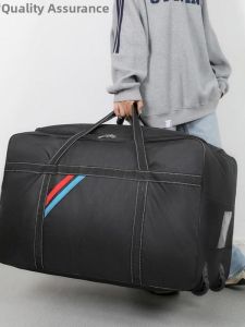 Large Capacity Moving And Travel Bag with Wheels Waterproof Multi-Functional Luggage Storage Bag for Accommodation Commuting