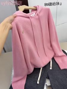 UYFY | Hooded Pink Knitted Top