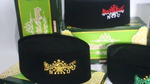 Peci Nu Merah Putih Kopiah Songkok Nasional Pria Anak Dan Dewasa Motif Bordir Logo Nu Tinggi 9