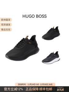 Hugo Boss Mens Black Series Thick Bottom Lace-Up Casual Sports Shoes High 5cm Breathable Comfortable Fashionable Spring Summer