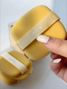 GUOXIAONIU Butter Cookie Cushion Powder Puff - Dual-Layer Sponge for Liquid Foundation Dry/Wet Use Double-Sided Makeup Tool
