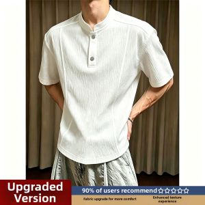 LIUBU | Ice-Skin Cool & Quick Dry Polo Shirt with Henley Collar