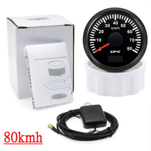 RYSJM | 30/60/80/120/200 Km/h 52MM Digital GPS Speedometer Gauge with Antenna Boat Car Speed Gauge Meter With 7 Color Backlight 12V/24V
