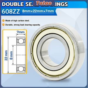 608ZZ Ball Bearing High Speed Sealed Miniature Bearings Carbon Steel Deep Groove Ball Bearings