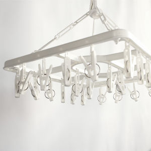 ถุงเท้าสไตล์ญี่ปุ่นกางเกงในตากคลิปไม้แขวนเสื้อที่หนีบอเนกประสงค์ระเบียงราวตากผ้าแบบหนีบ