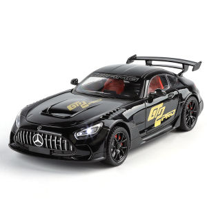 1:24 Scale Benz AMG GT Alloy Car Model Diecast Car Sound Light Car Lovers Collection Kids Birthday Gift Metal Boys Toys