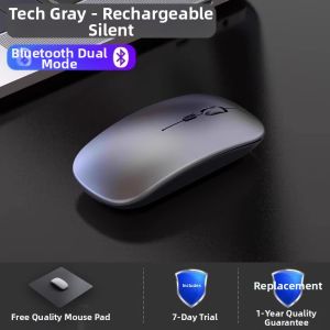 Wireless Bluetooth Rechargeable Mouse Quiet for Computers Suitable for Asus Lenovo Xiaomi Huawei Notebooks Eurobird W Model