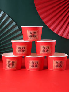 Food Grade Disposable Bowl Set for Takeaway And New Year Celebrations Paper Bowl with Utensils Included Packaging Box