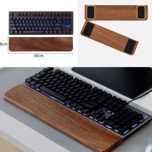 Walnut Wood Keyboard Wrist Rest Palm Pad Mechanical Keyboard Ergonomic Pad 87/98/104/108 Key Suitable For Multiple Sizes Custom