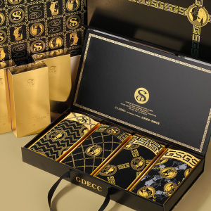 New Fashionable Mens Cotton Boxer Shorts Breathable Antibacterial Flat Angle Underwear Gift Box Set Luxury mid Waist Briefs