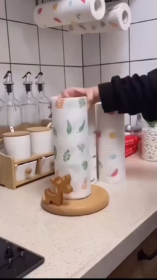 VILLA Disposable Kitchen Oil Absorbent Paper Towels Washable Dish Towel Non-Toxic Kitchen Tissue Paper