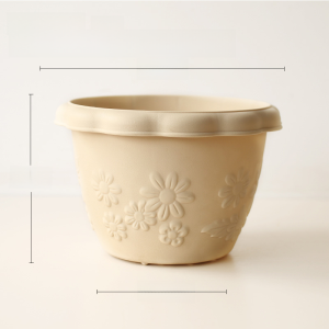 IRIS Thickened Resin Flower Pot Relief Large Diameter Balcony Flower Pot Multiple Models Minimalist Flower Pot