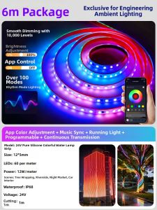 YUANMUXUAN | RGB Programmable Waterproof LED Light Strip