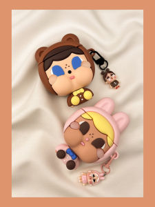 เคส Airpods4 ลายนูนน่ารัก รูปหมีและกระต่าย สำหรับ AirPods รุ่น 2 3 4 พร้อมเคสป้องกันไร้สาย Bluetooth Apple pro Earphone Case