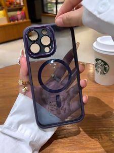 16 Kasus Lensa Logam untuk iPhone 16 Pro Max & Casing Transparan Magnetik