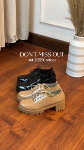 KIMBER Jessy Sepatu Oxford Wanita Glossy