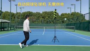 Automatic Drop Ball Machine Tennis Ball Dropping Machine Tennis Ball Feeder Tennis Machine Lightweight Tennis Serving Machine 33 Balls