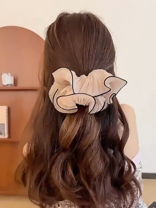 OKEYSHOP Chiffon Hair Scrunchie for Elegant Updos