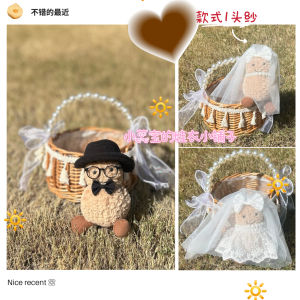 Đồ Trang Trí Đám Cưới Cho Búp Bê Hình Chim Penguin Hình Đậu Đồ Trang Trí Giường Cưới Váy Cưới Phụ Kiện Trang Phục Cho Búp Bê