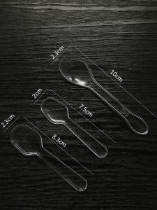 gumahus | Disposable Mini Spoon for Ice Cream Yogurt Jelly Pudding