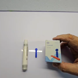 เข็มเจาะเลือดปลายนิ้วปากกาเจาะเลือดปลายนิ้วและเข็มเจาะเลือดปลายนิ้วแบบสำเร็จ(ไม่ต้องใช้ปากกา)