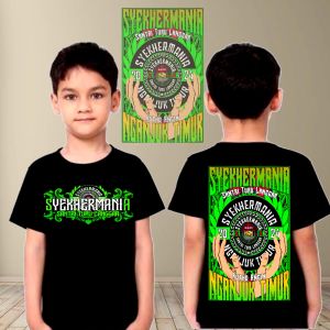 baju santri KAOS SYEKERMANIA santri milenial kaos sholawat
