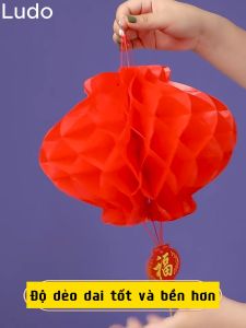 Đèn lồng đỏ chữ phúc LUDO trang trí tết trung thu chất liệu nylon kháng nước