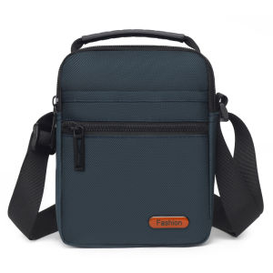 Outdoor Oxford Cloth Mens Large Capacity Crossbody Bag Waterproof Casual Style Single Shoulder Bag Fashionable Trendy Bag