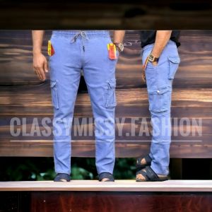 🌀SELUAR LELAKI KERJA JEANS 6️⃣ POCKET KAIN BERGETAH🌀READY STOCK