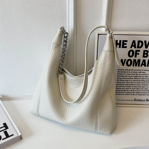 Large Capacity Leather Tote Bag Womens Commuter Single Shoulder Bag Versatile Underarm Crossbody Bag Fashionable 2025 New Style