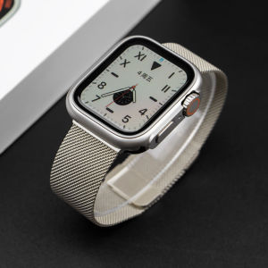 Upgrade Ultra 49mm case Stainless Steel Strap For Apple watch 45mm 44mm Loop Metal band bracelet for iWatch Series 9 8 se 7 6 5 4
