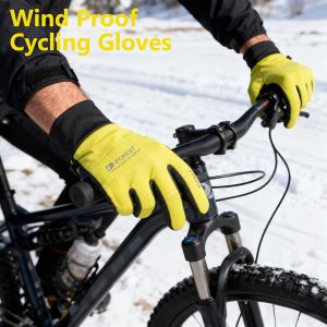 Mens Womens Winter Windproof Warm Gloves Full-Finger TouchscreenGloves Ski/Snowboard/Cycling Gloves Outdoor Sports Gloves