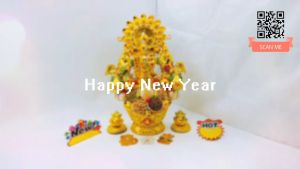 Tháp Tỏi Phong Thủy Thần Tài Đậu Ngũ Cốc - TỎI CÁT TƯỜNG