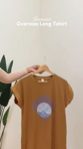 Dreamtale Baju Wanita Women Clothing The Harbour T-shirt Dress Oversize Dress Casual Dress Short Sleeve Women Dress WCO220