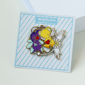 Nhẫn Đồng Xu Anime Magic Card Bé Gái Sakura Kemono Friends Metal Anime Badges Bag Accessories Gift for Her Kemono Friends