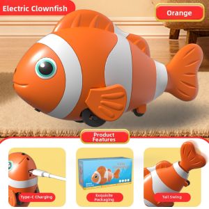 JOYLONG | Automatic Obstacle Avoidance Electric Crawling Interactive Fish Toy