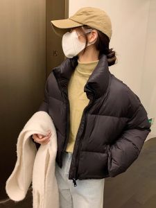 WANGGONGZHU | High Waist Thickened Down Cotton Jacket Women Winter New Style Small Size Stand Collar Short Warm Bread Style Outerwear