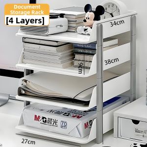 Multi-layer File Organizer Rack