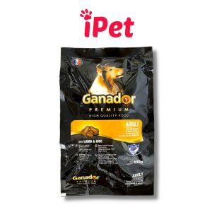 Thức ăn cho chó dạng hạt khô Ganador cho chó lớn trưởng thành vị cừu gạo gói 400g - iPet Shop