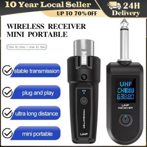 Wireless Microphone Converter XLR Transmitter and Receiver Wired To Wireless System for Audio Mixer Dynamic Mic Electric Guitar