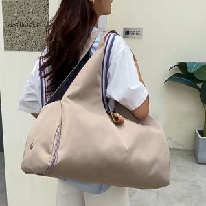 Lululemon Travel Bag: Women's Large Capacity Portable Luggage Storage Shoulder Dry Wet Separation Sports Gym Bag