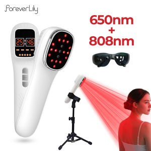 Foreverlily | 650nm+808nm Handheld Face Body Red Light Infrared Beauty Device Skin Rejuvenation Muscle Joint Body Fatigue Relief Health Care