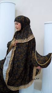 AMMAR - Mukena Dewasa 2in1 Katun Foil Gliter Renda Mewah Kayla Series