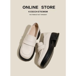 XIANNIWEI | Thick Sole Easy-on English Style Retro Japanese Loafer