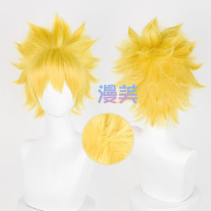 Manmei Naruto Vortex Naruto Cos Wig Hair-Beating Top Anti-Curling Short Hair